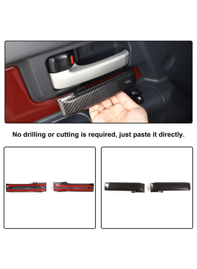 Door Handle Protective Trim Cover Compatible with Toyot@ FJ Cruiser 2007-2021 2Pcs Car Inner Door Handles Cover Interior Door Handles Protector Trim Decorate Covers ABS Interior Accessories - Image 4